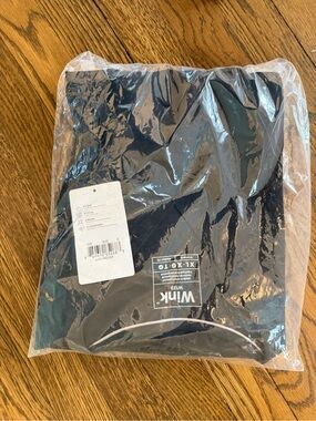 Wink Black Maternity Scrub Top